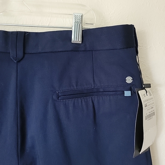 Zara Mens Navy Blue Cotton Shorts - Picture 6 of 8